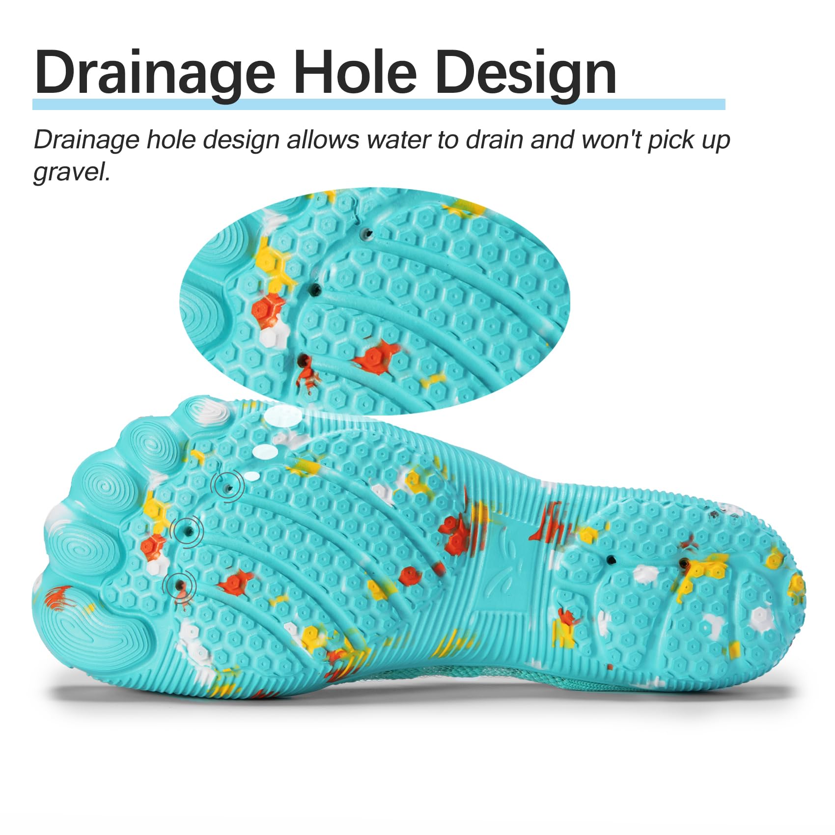 TRAILBLITZ Water Shoes Women Barefoot Athletic Workout Gym Footwear Beach Swim Sneakers Quick Drying Boat Aqua Shoes for Water Sport Diving Sailing Travel Fishing (7 Women, IceGreen)