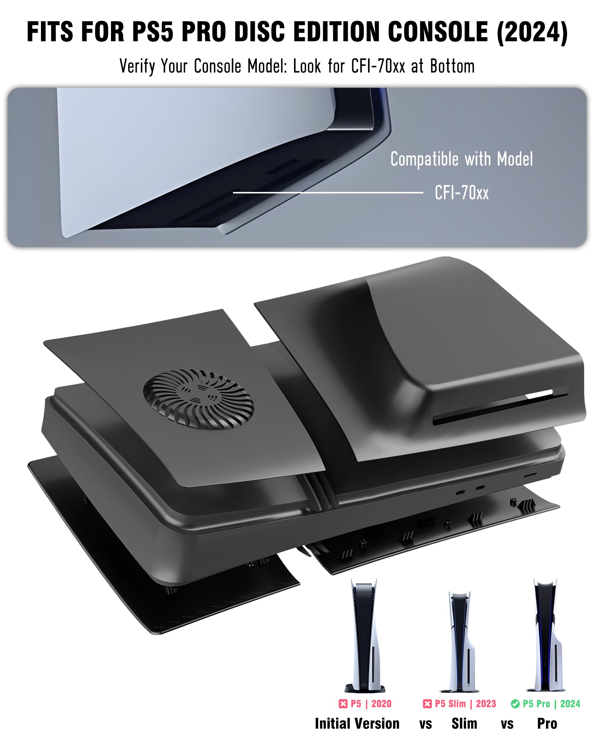 Amazon.com: Joso Faceplate for PS5 Pro Disc Edition, Anti-Scratch