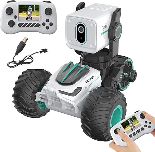 Auto RC con cámara 720P, camión todoterreno con control remoto, vehículo de video en tiempo real para niños, juego interactivo, regalo de cumpleaños