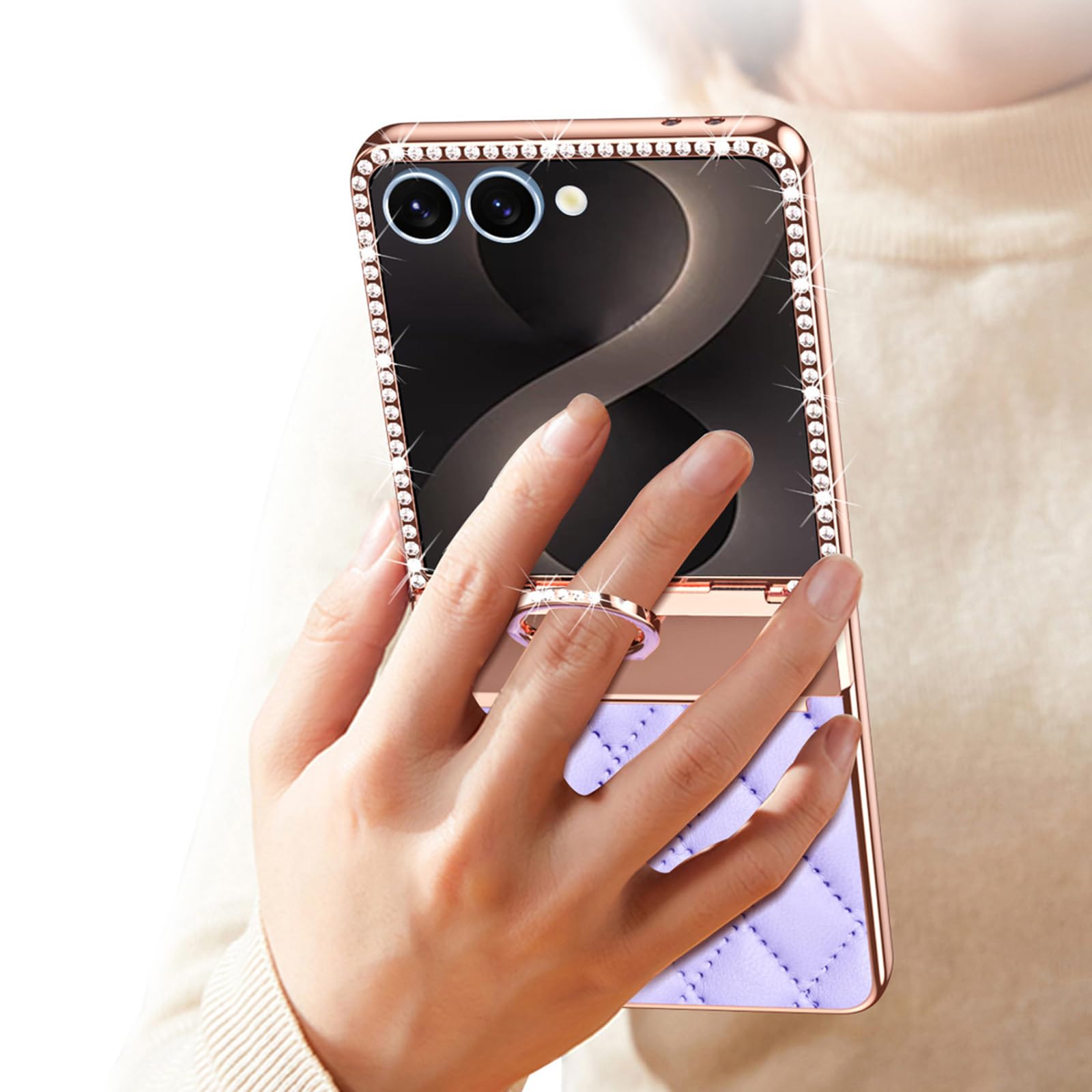 Custodia Galvanica for Samsung Z Flip 8 Slim Pelle