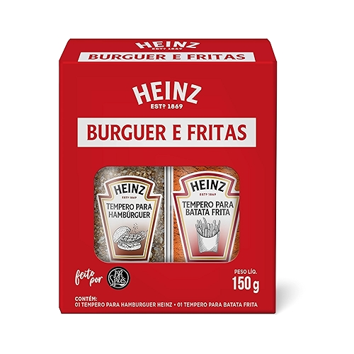 Heinz Kit Temperos para Hambúrguer e Batata 150g