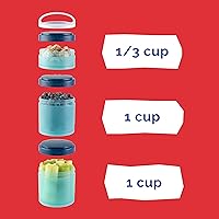 Vista 105 de Whiskware Disney Princess and the Frog, Stackable Snack Containers for Kids, 3 Stackable Snack Cups for School or Travel, Formula and Cupholder Tiana