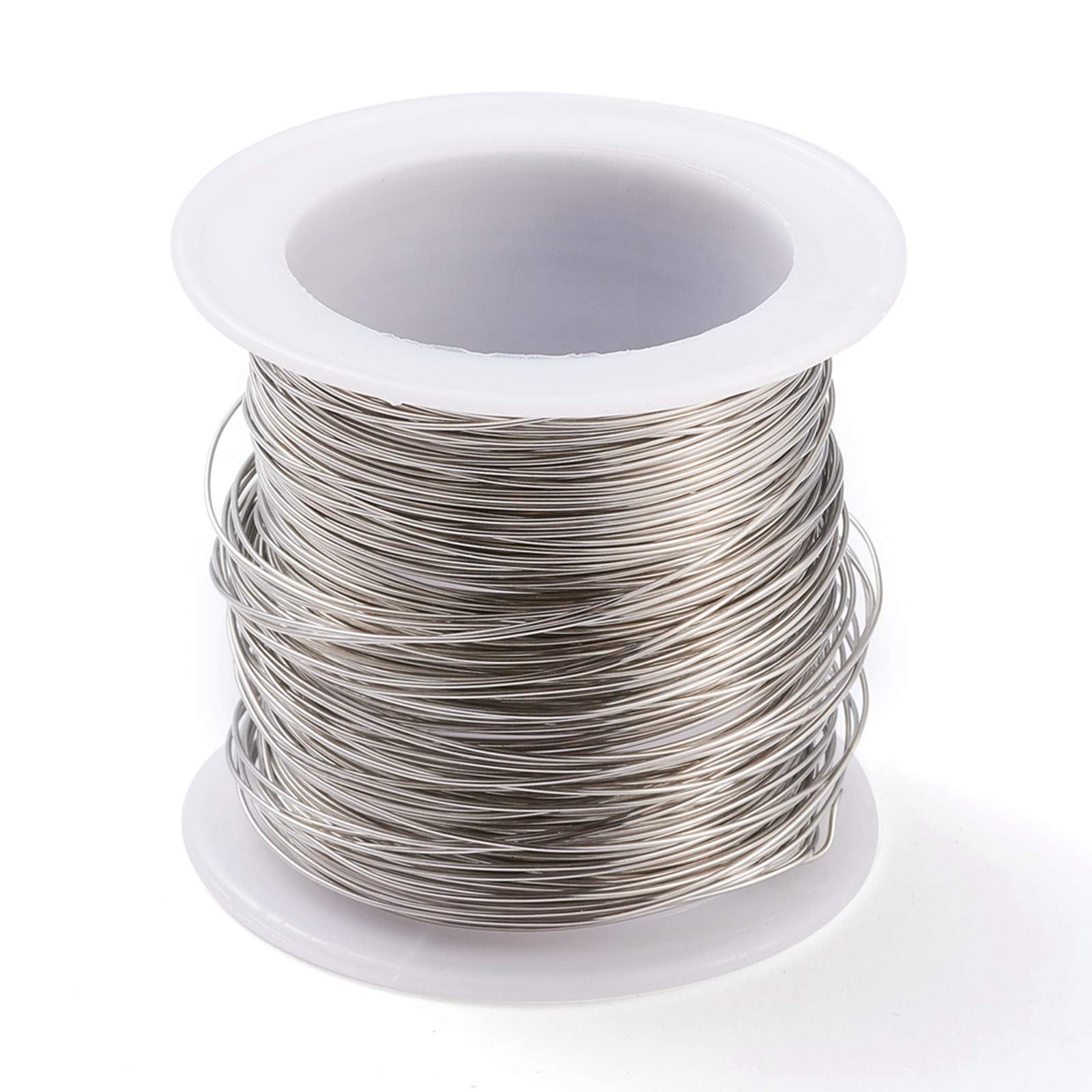 Airssory 75 Feet 24 Gauge 0.5mm 316 Stainless Steel Craft Wires Beading Wrapping Wire for Jewelry Making