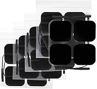 Vista 1 de AUVON TENS - Parches de electrodos con rendimiento autoadhesivo mejorado y diseño no irritante para electroterapia (negro)