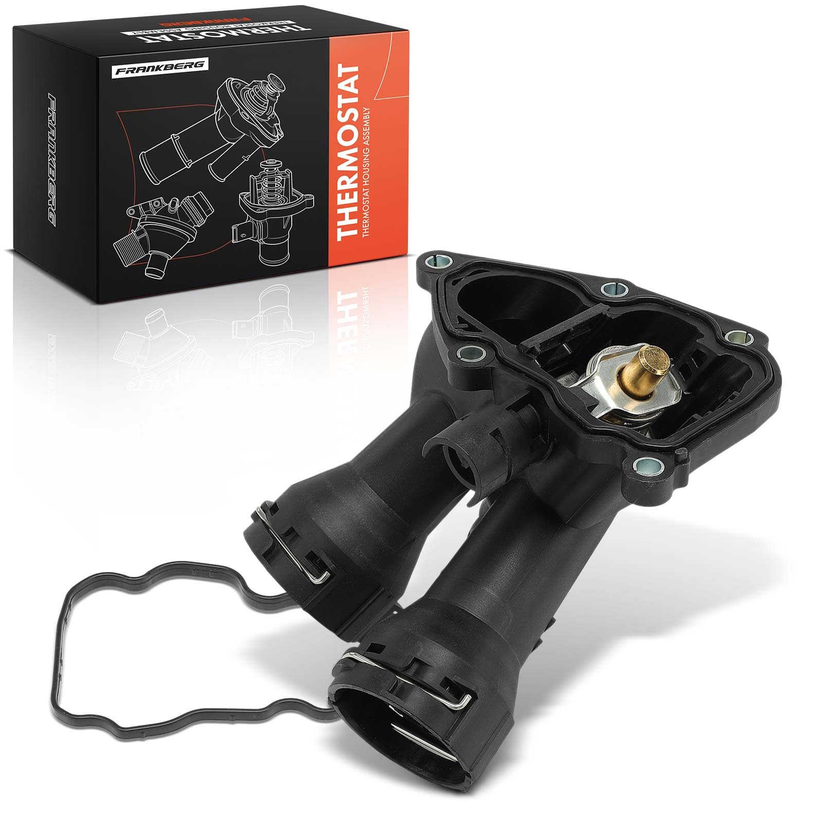 Frankberg Alloggiamento termostato 95°C 6542000115 A6542000115 | Compatibile con: Sprinter 3-T Box B910, GLC X253, Classe E Coupé C238, GLE V167, Autobus Sprinter 35-T B907, Sprinter 35-T