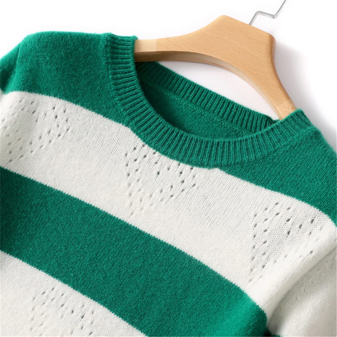 Hamthuit Pullover lavorato a maglia in lana da donna Maglioni da donna Inverno O-Collo a maniche lunghe Camicia a paragrafo corta Maglione allentato