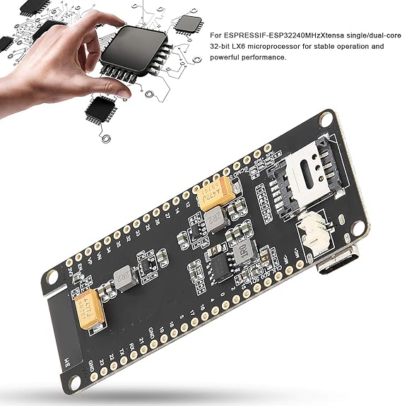 ASHATA ESP32 Communication Module, Bluetooth Module Development Board for T-Call V1.3 ESP32