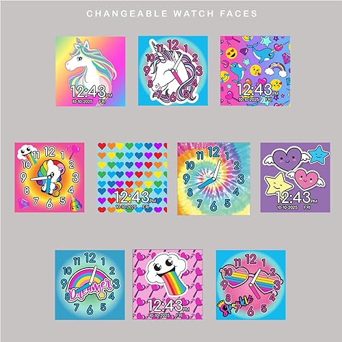 Miniatura 4 de Accutime Skechers Pink - Reloj inteligente con pantalla táctil de aprendizaje educativo para niñas, niños, niños pequeños, cámara para selfies,