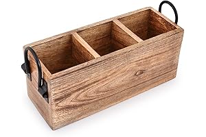 Samhita Wooden Holder Utensil Organizer for Countertop