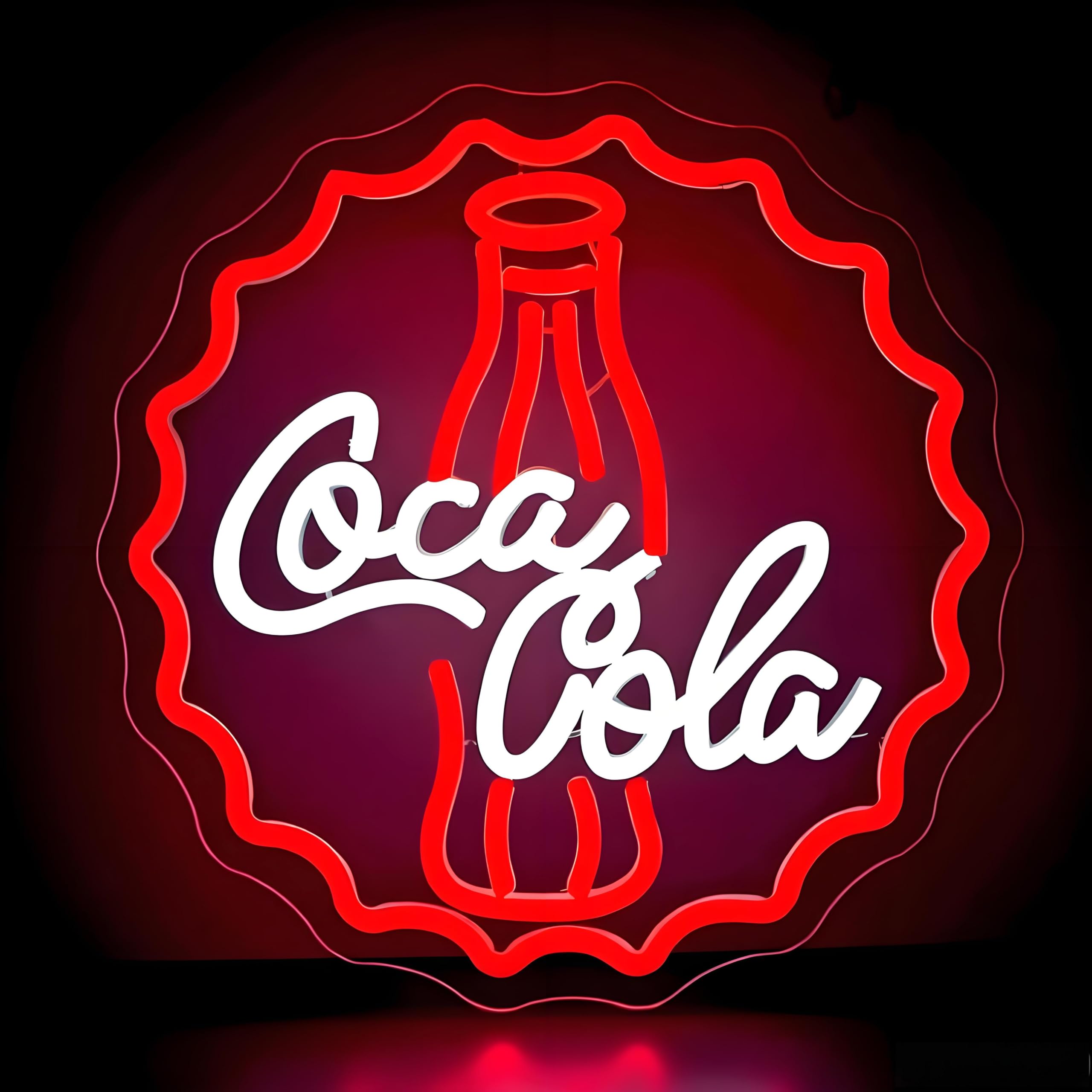 Cola Neonschild für Wanddekoration, dimmbares Neonschild für Männerhöhle, Neonlichter für Schlafzimmer, LED-Geschäftsschilder, geeignet für Bar, Zuhause, Bar, Geschäft, Bistro, Party, Club, Restaurant