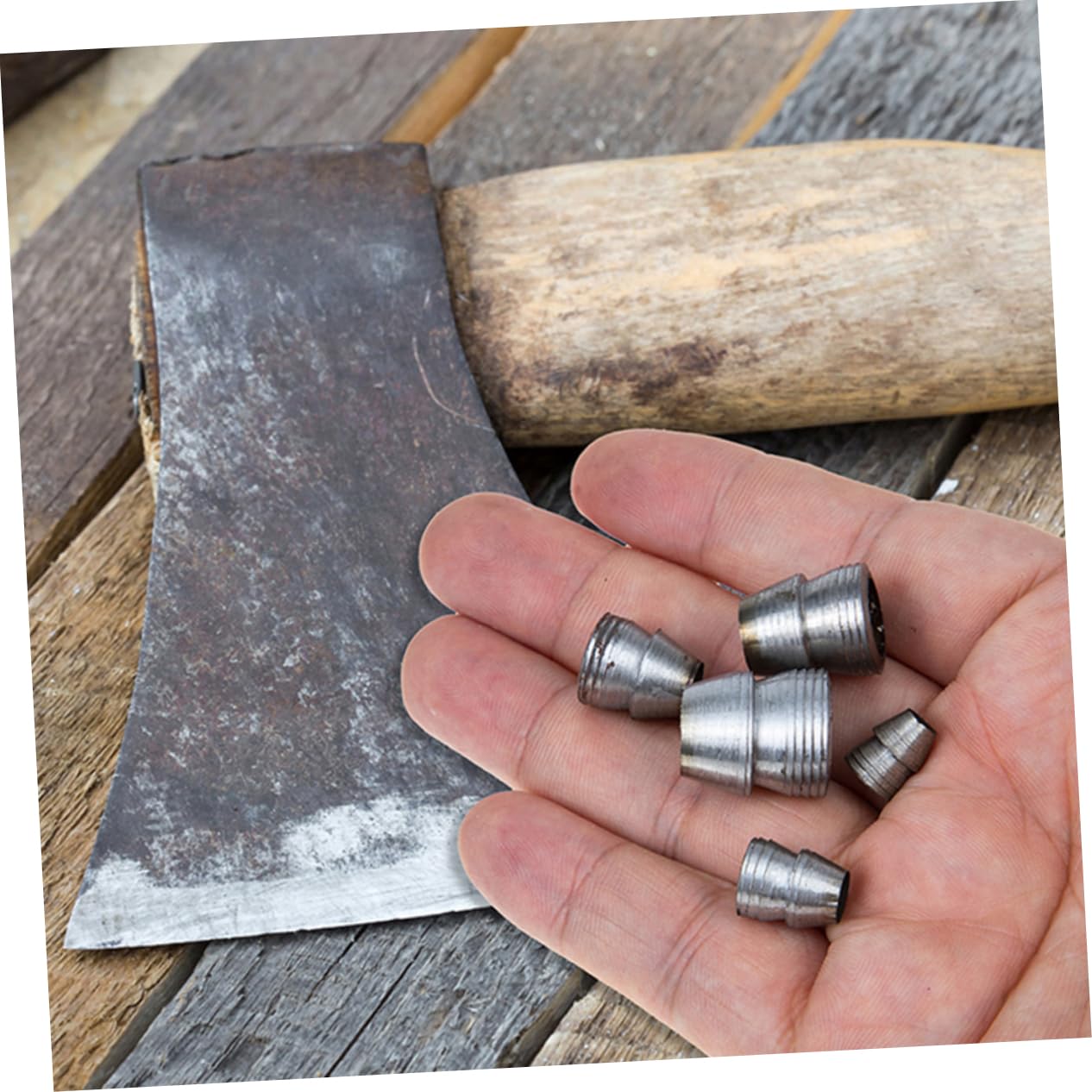 Gadpiparty Cuneo di Metallo Manico per Martello 20 Pezzi 8mm Utensili Manuali per Installazione Rinforzo Resistente per Lavori Domestici e Campeggio