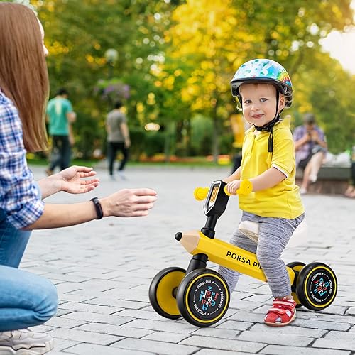 Miniatura 2 de INFANS Bicicleta de equilibrio para bebé, bicicleta de paseo para niños de 1, 2, 3 años, juguete deslizante sin pedal con ruedas silenciosas,
