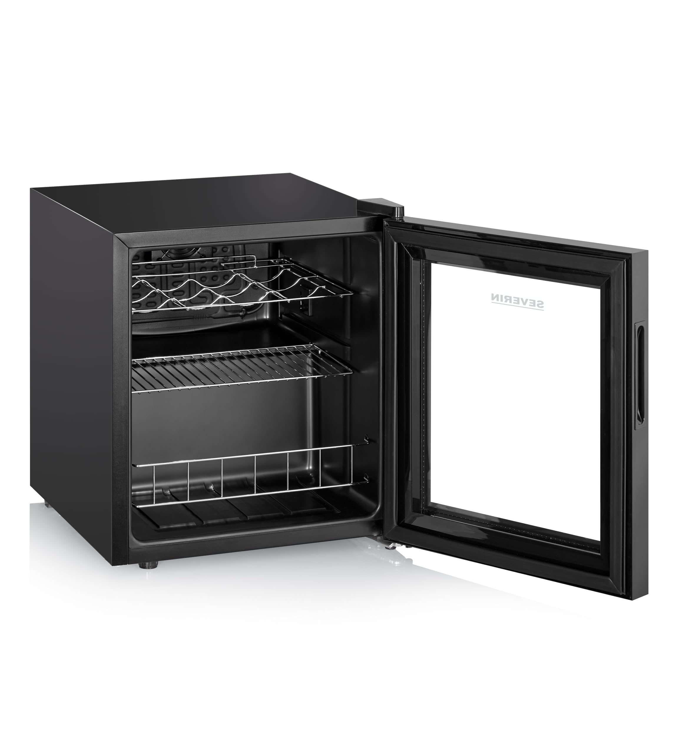 Severin WKS 8907 Wein-Kühlschrank, 46 L, 5-18°C, 15 Flaschen, 43 dB, LED & Touch-Display, EEK F, schwarz
