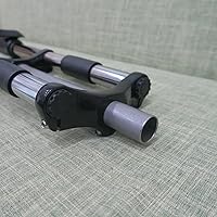 Vista 8 de CDHPOWER Horquilla de suspensión para bicicleta de 26"/29" con auriculares 1-1/8, hombro doble, árbol triple, tubo recto sin rosca de 1.126 in