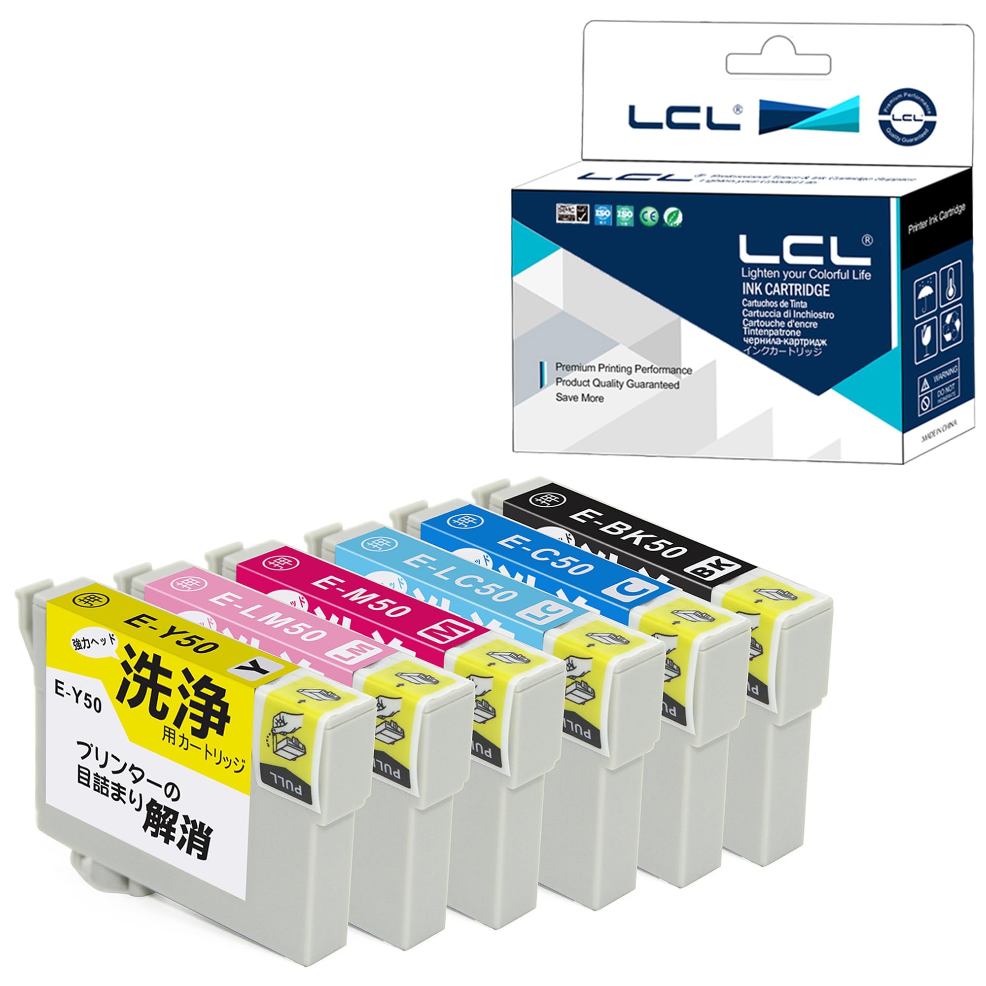 Amazon.co.jp: LCL プリンター 洗浄液 IC6CL50 ICBK50 ICC50 ICM50