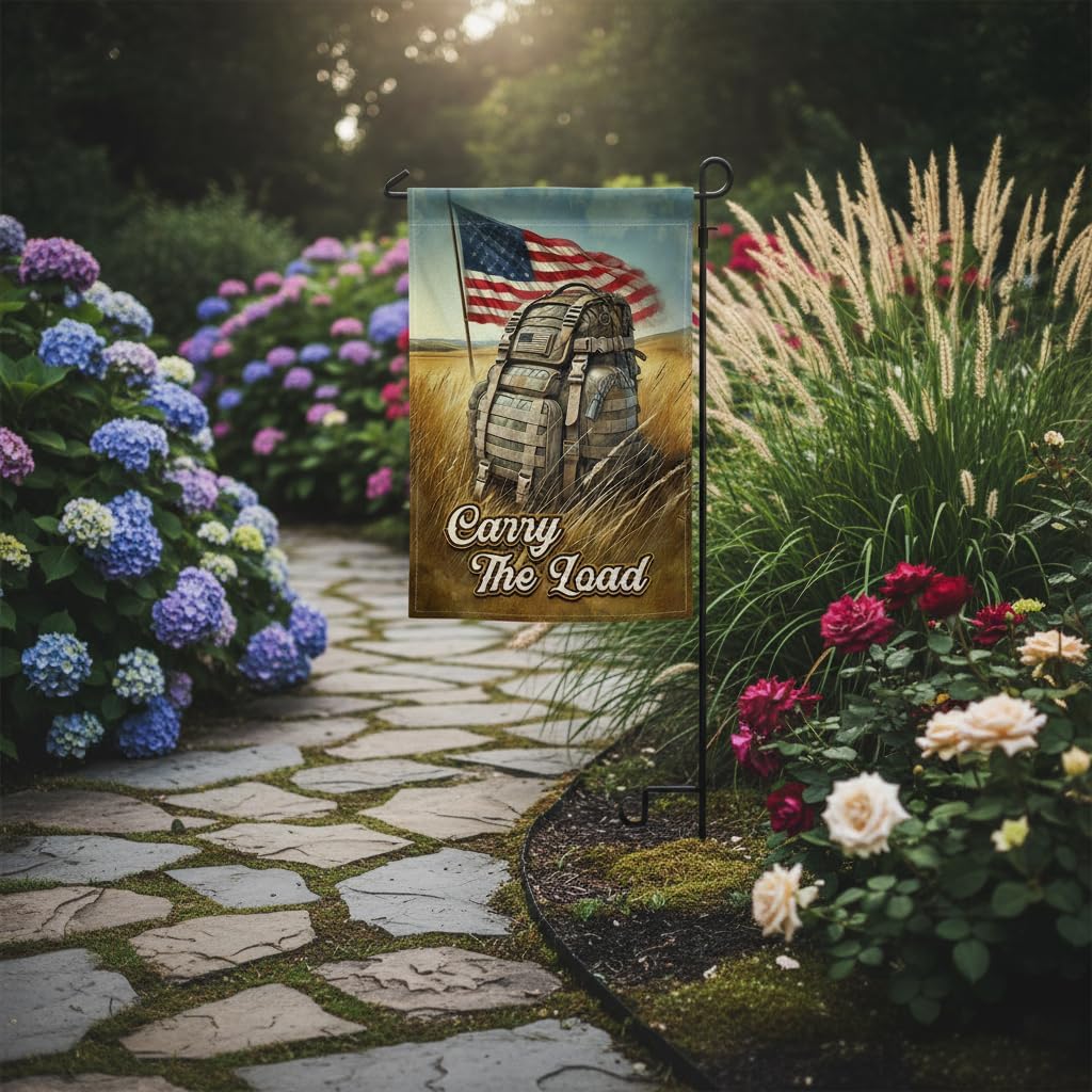 Army Family Garden Flag 12x18 Inch Double Sided Veteran Tribute American Flag for Military Families - Polyester Lightweight Patriotic Outdoor Decor for Veterans Day, Patriot Day, Christmas Day. - Image 9