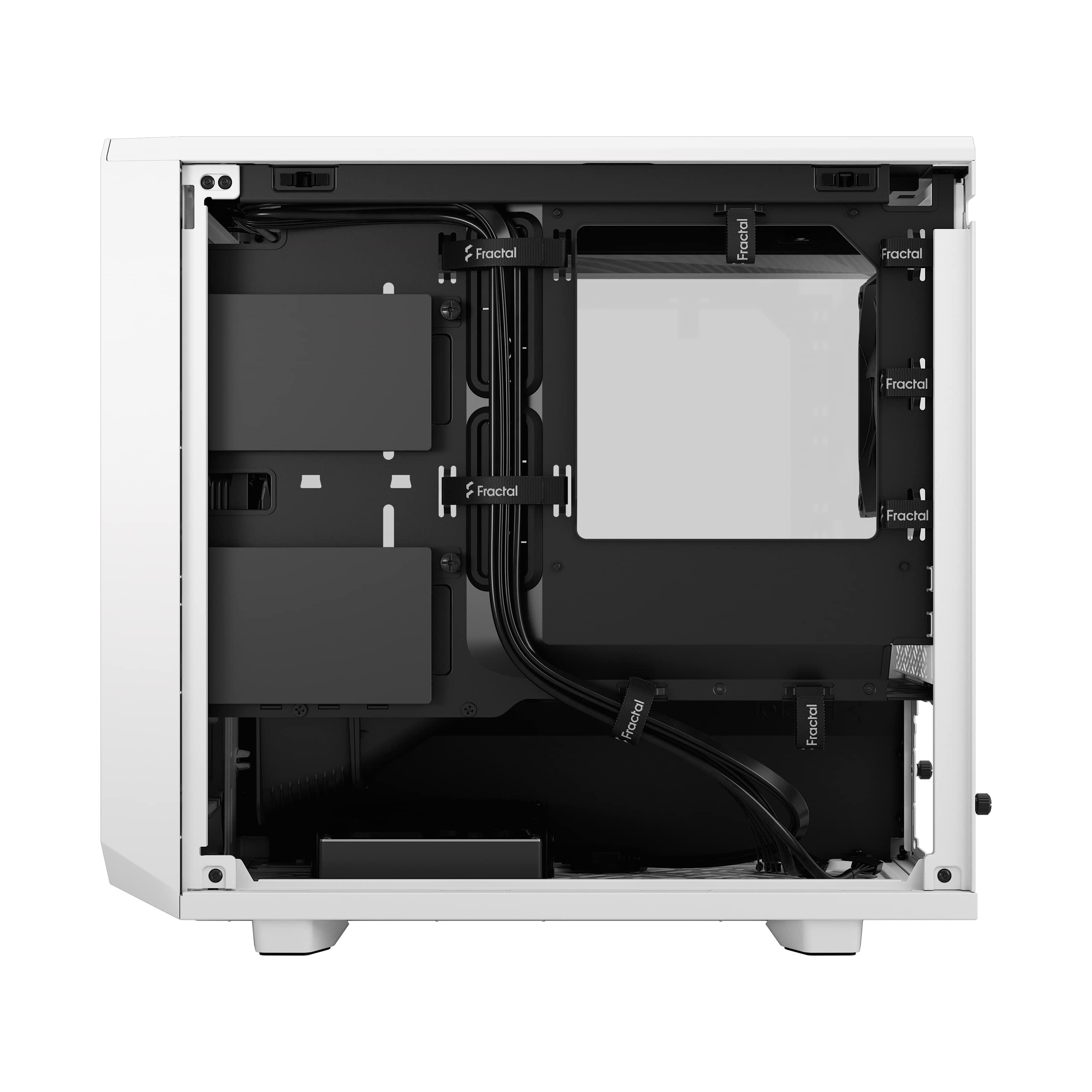 Fractal Design Meshify 2 Nano - MinI-Itx Tower (geh?rtetes Glas) - Keine Spannungsversorgung (atx) - Wei? - Usb/audio (fD-C-Mes2N-02)