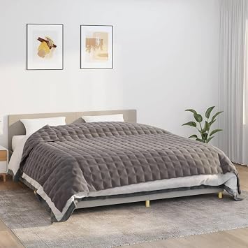 Weighted Blanket Grey 235x290 cm 11 kg Fabric weighted blanket Model350786