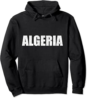 Algeria Country Patriotic Vacation Support Pullover Hoodie