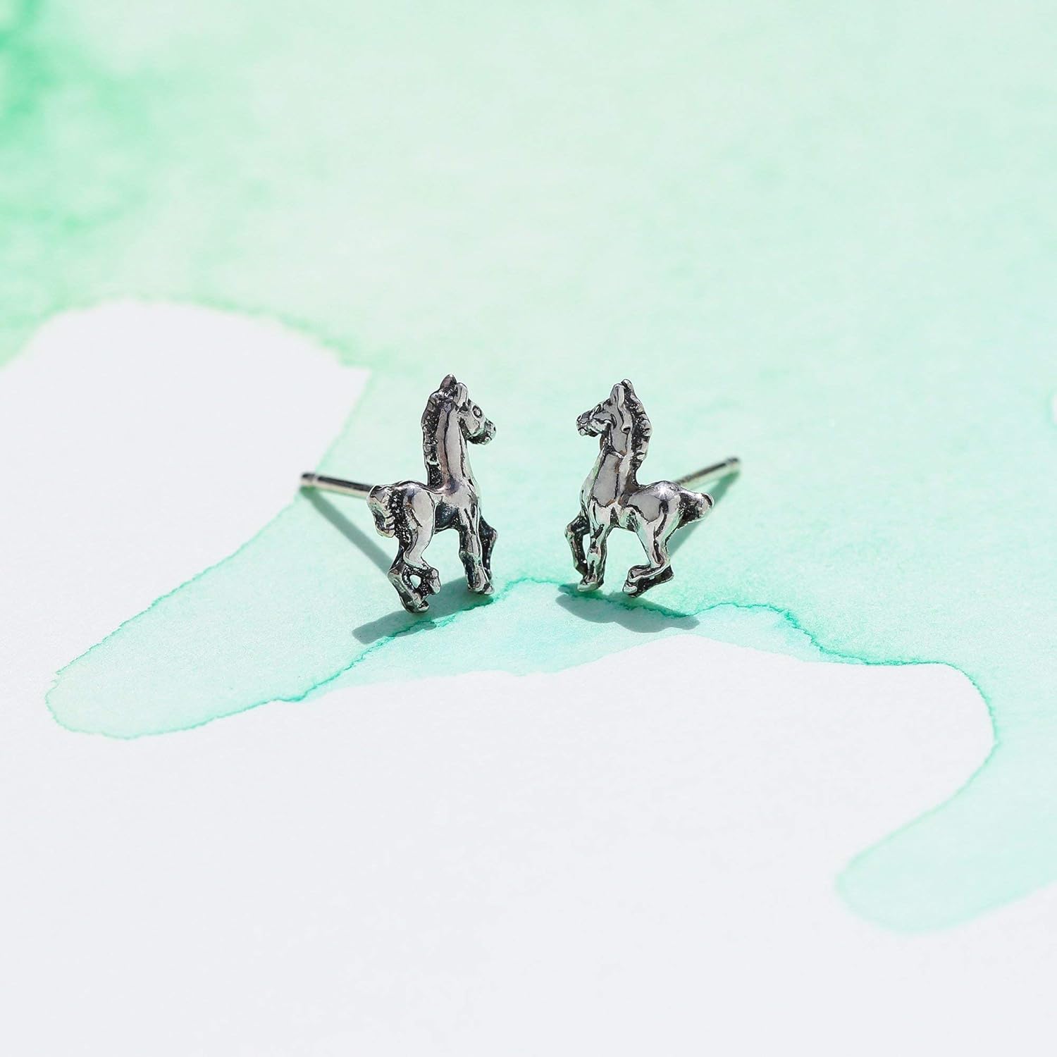 Boma Jewelry Sterling Silver Prancing Pony Horse Stud Earrings - Image 3