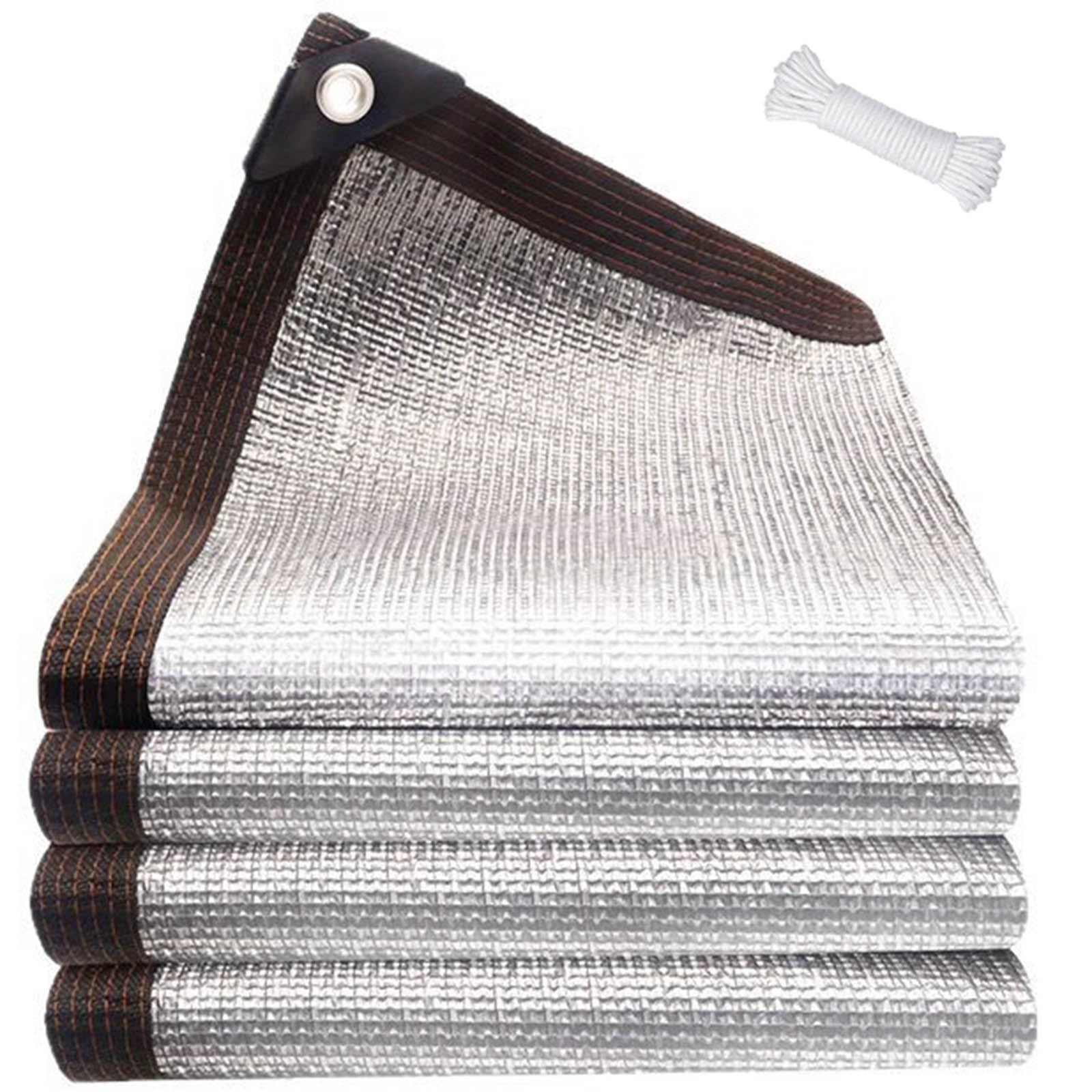Filet d'ombrage en aluminium 99% pour serre et jardin de 2.5mx5m
