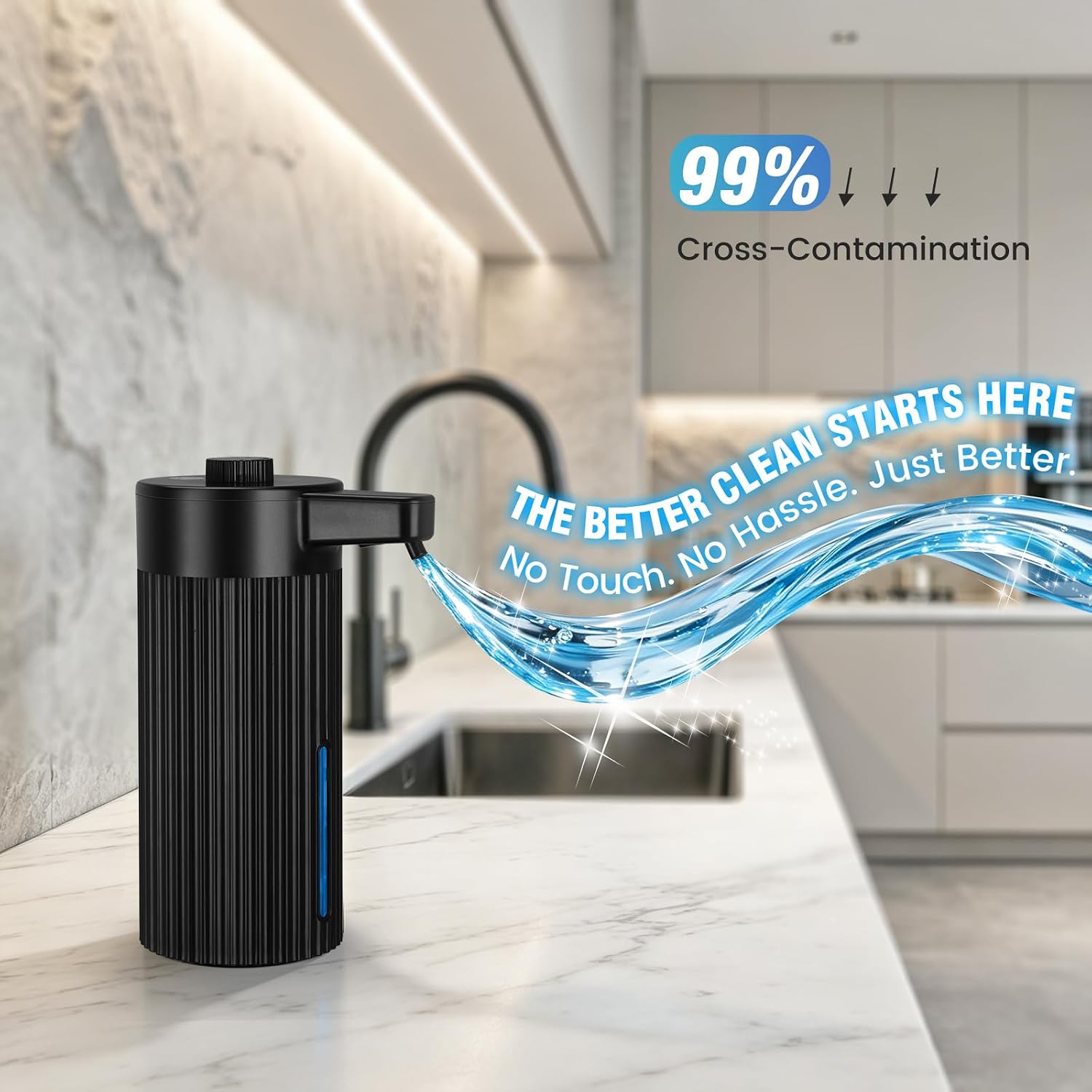 Blancel Automatic Soap Dispenser Touchless Rechargeable Liquid Soap Pump