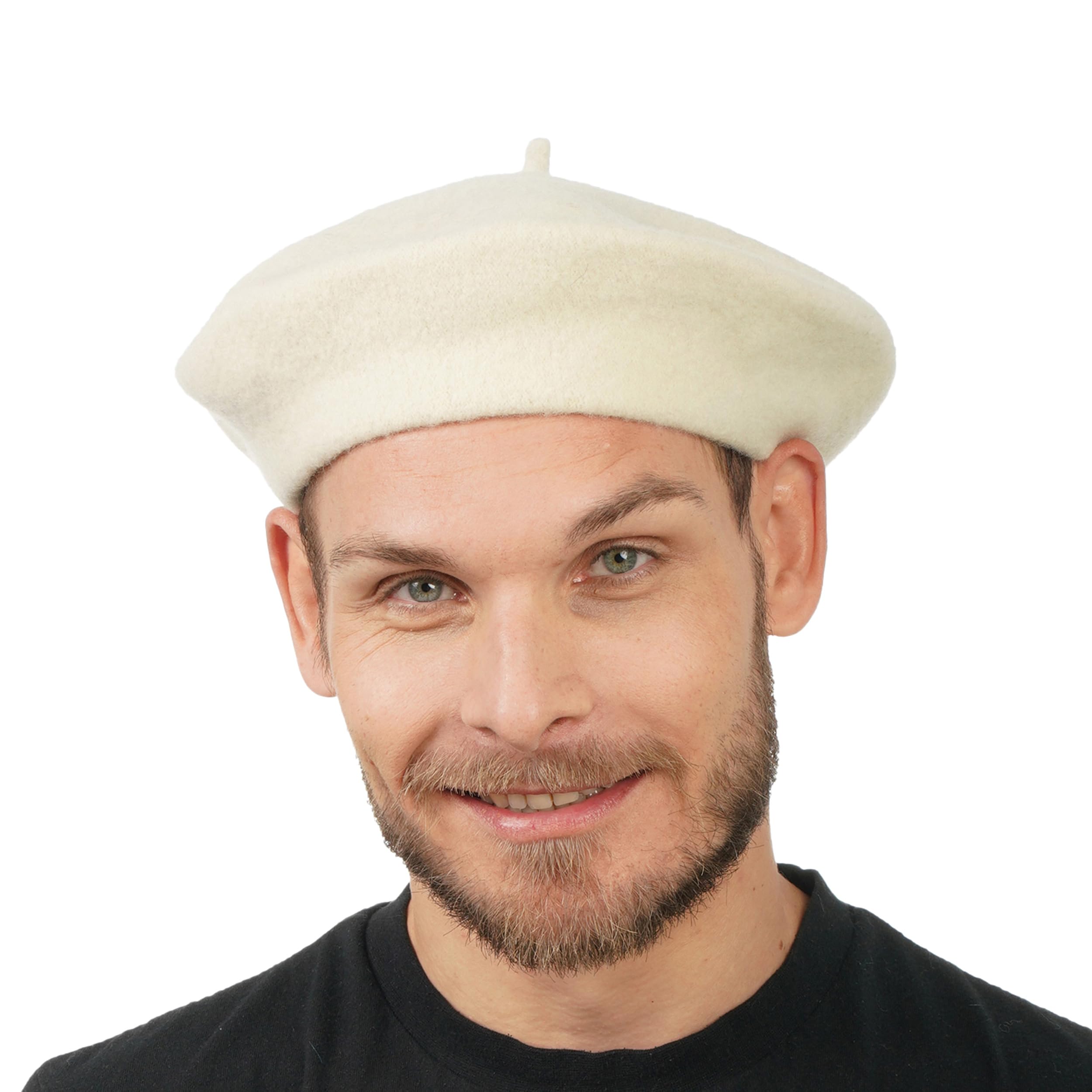 Chaks - Adult Classic French Style Beret Wool Beret Painter Hat for Carnival Theme Party