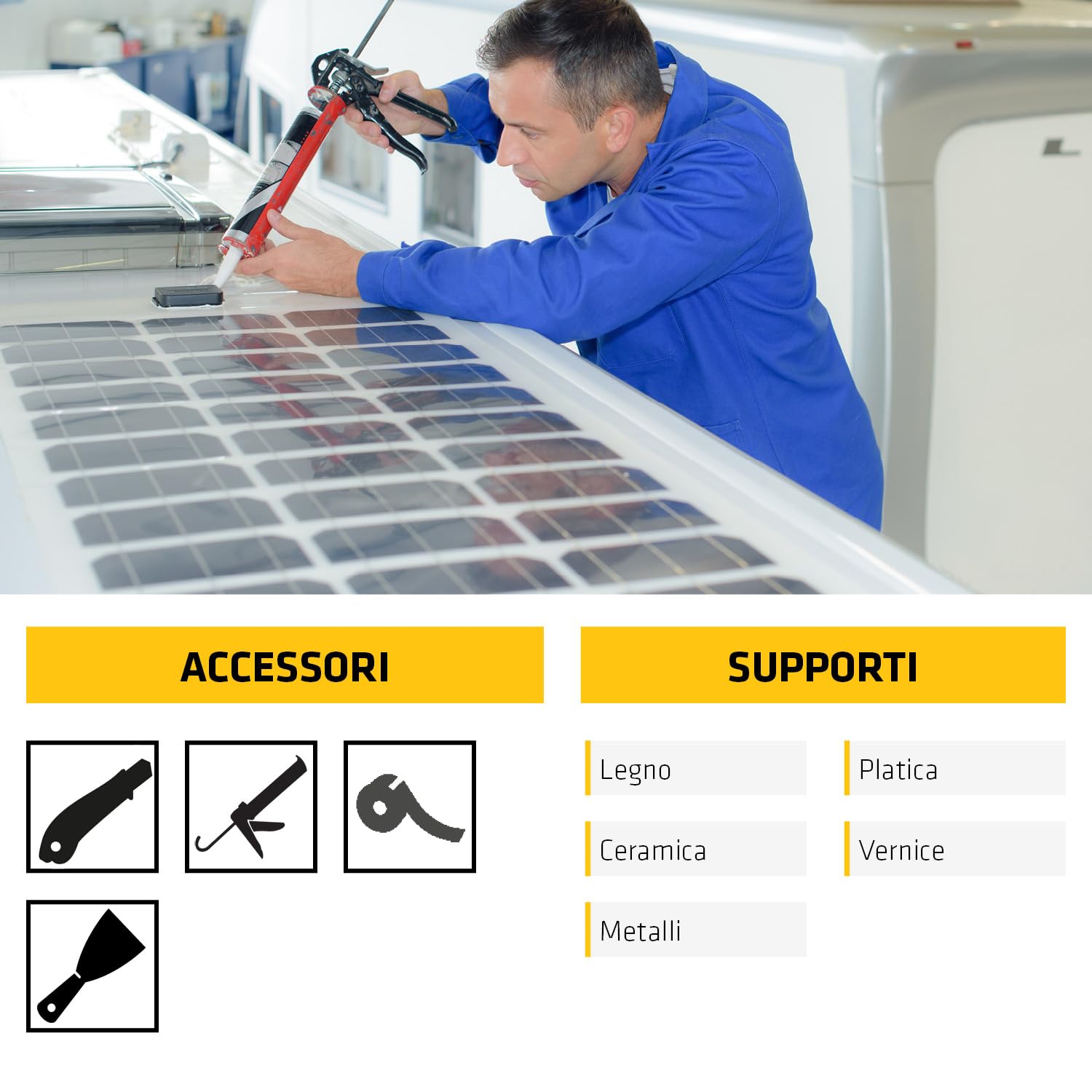 SIKA - Sigillante STP per caravan e camper - Sikaflex-522, Bianco - Adesivo elastico resistente a UV e intemperie - Per viaggi in totale sicurezza - Ideale per sigillature esterne - Formato 100ml