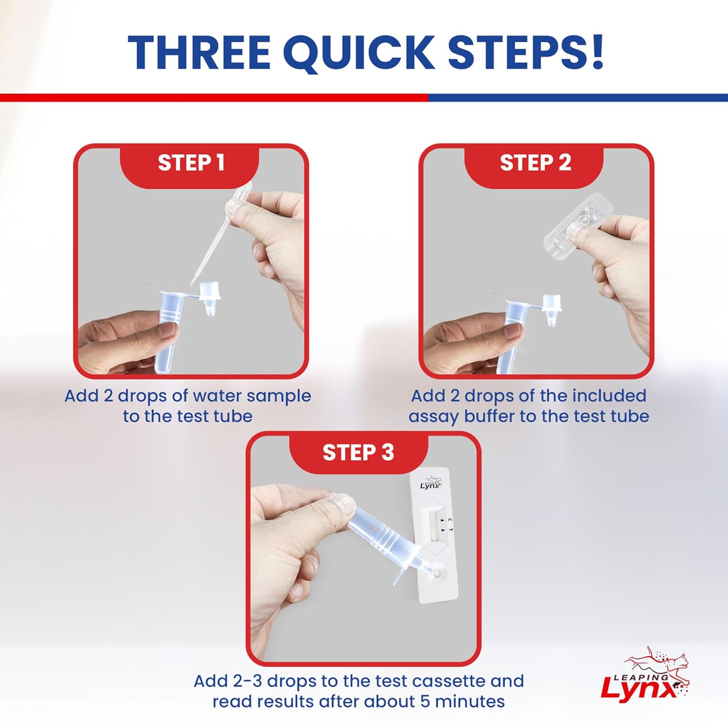 Bacteria Water Test Kit – Coliform, E. coli & Salmonella Detection for Well & Tap Water | Rapid Home Drinking Water Screening Kit with Lab-Quality Results | Leaping Lynx thumbnail