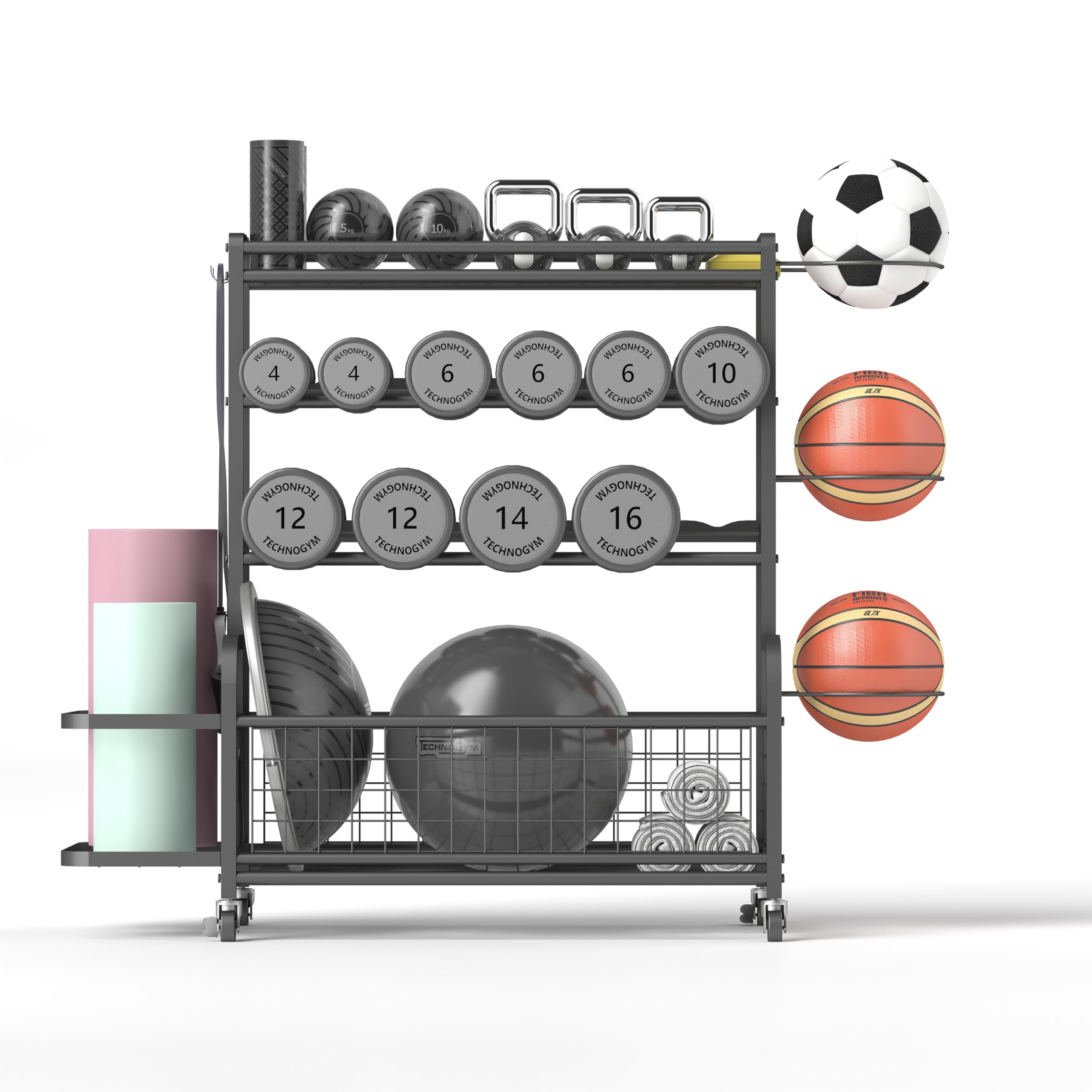 Snapklik.com : JOIN IRON Home Gym Storage Rack For Dumbbells, Yoga Mats ...