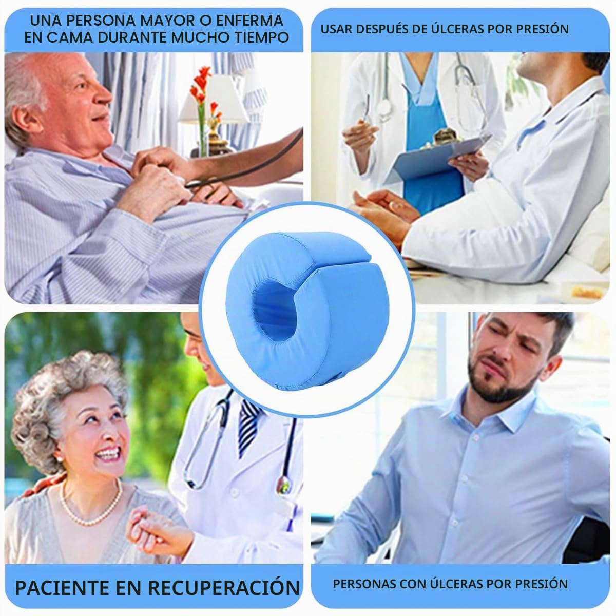 Almohada para elevación de pies,cojín para Reposamanos, Protectores de talón,cojín para pies para úlceras por presión,Almohada para Apoyar los pies,Almohada para Las Rodillas para Descansar