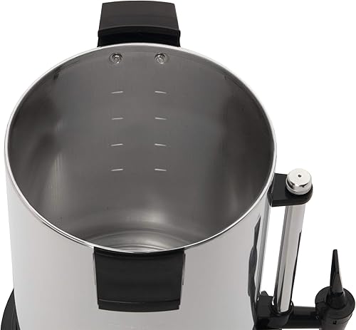 Miniatura 3 de West Bend Urna de café comercial 13500 de aluminio altamente pulido aprobado por la NSF cuenta con control automático de temperatura de gran