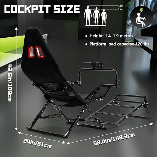 Simulador de manejo plegable Hottoby X-Design ajustable miniatura 7
