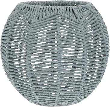 Happyyami Handmade Imitation Rattan Chandelier Shade Woven Lamp Cover for Pendant Light Wall Light Table Lamp Home and Restaurant Lighting