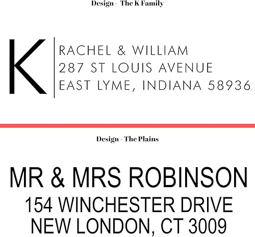 Miniatura 9 de Más de 17 diseños para elegir. Sello de dirección de retorno autoentintado personalizado, sello de dirección personalizado, tinta negra, roja, azul,