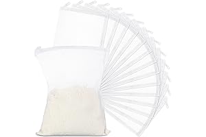 Geiserailie 15 Pack Reusable Filter Media Bag for Activated Carbon Resins