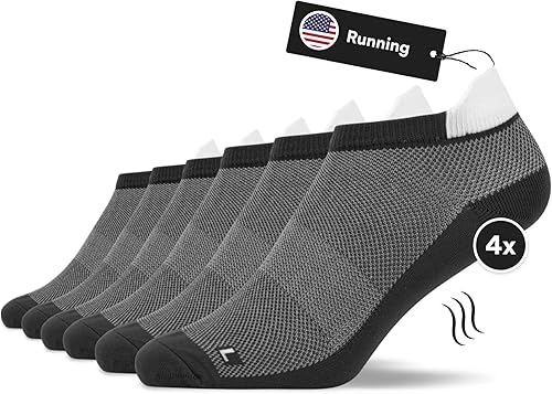 Snocks S-XL 6 pares de calcetines para correr para hombres y mujeres calcetines para correr para mujer y calcetines de entrenamiento para hombre