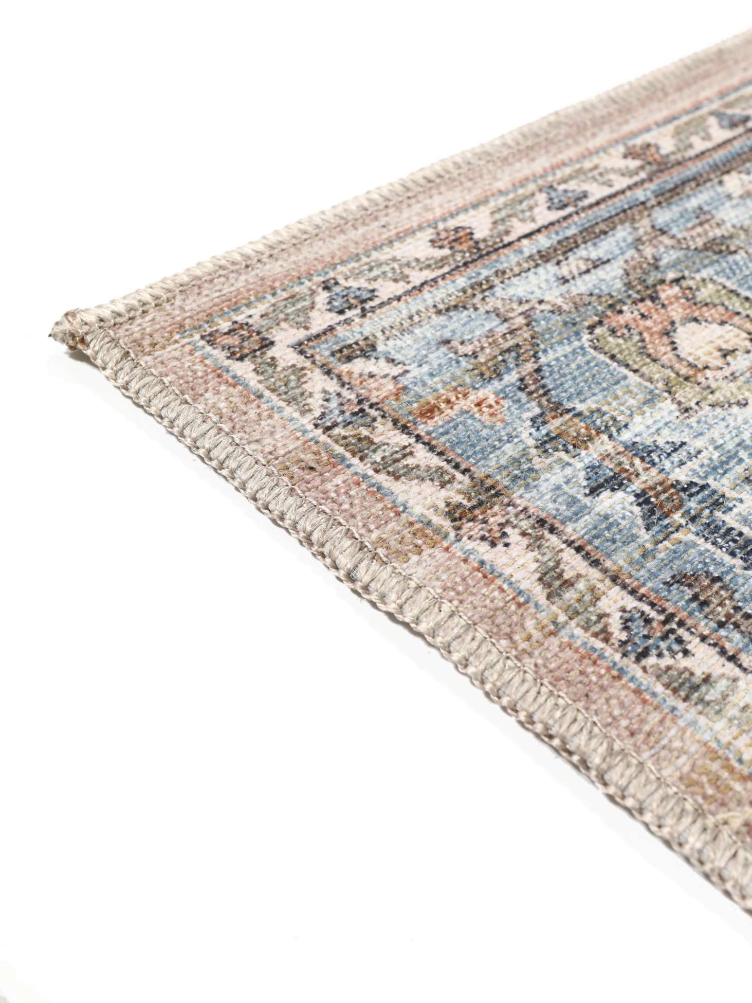 RugVista Dhabi Oriental Tapis, 160 x 230 cm, Terracotta/Bleu