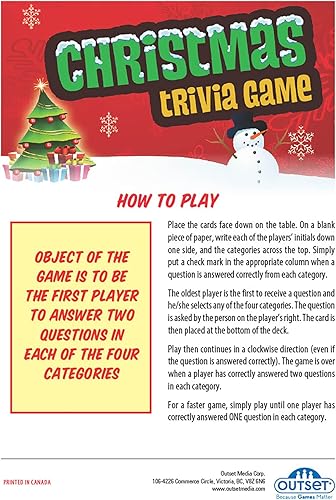 Miniatura 4 de Juego de trivia de Navidad, juego de fiesta, juego de viaje de vacaciones, juego familiar, divertido y fácil de jugar, 70 tarjetas de trivia, para 2