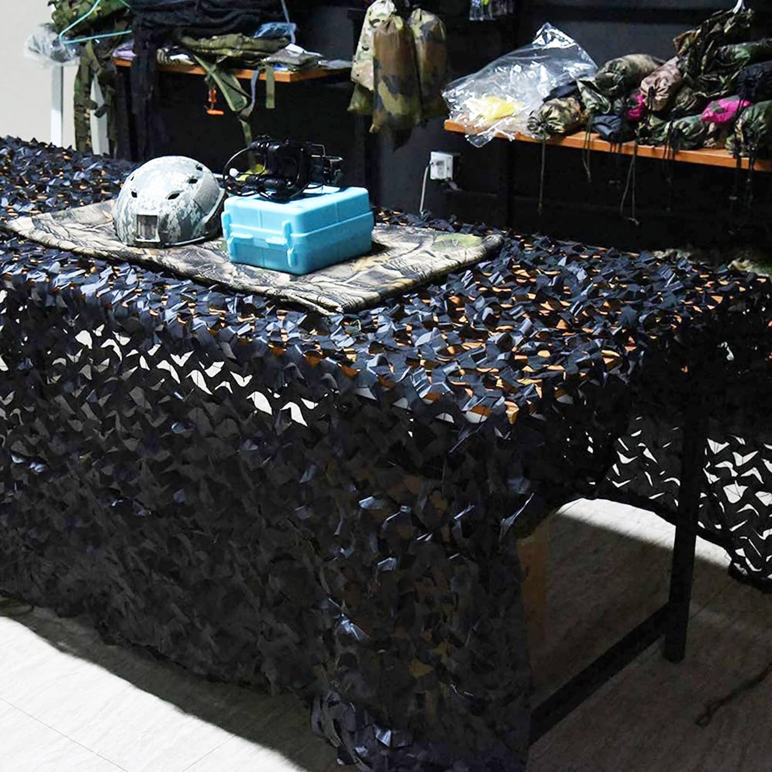 Red De Camuflaje De Caza 3x4.0m, Poliéster 210D Impermeable Y Anti-Desgarro, Malla De Ocultación para Puesto De Caza Y Observación De Aves(4x7.0m/13.1x23.0FT)