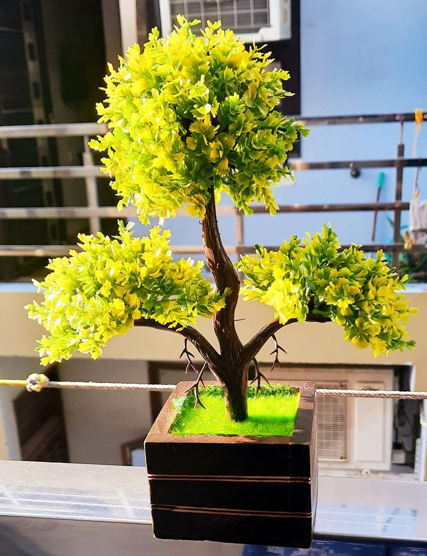 Buy LAXMI ENTERPRISES Bonsai Plants Artificial with Wooden Pot Bonsai