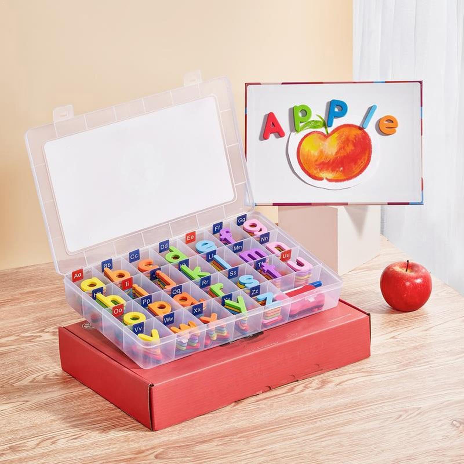 Aimants d'apprentissage de l'alphabet, Lettres magnétiques