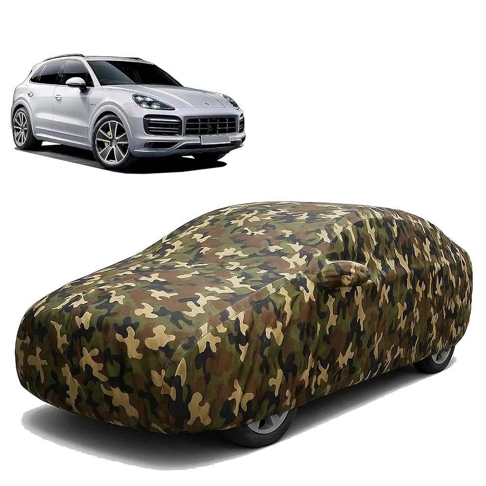 Sulfar 100% Waterproof Car Body Cover Compatible with Mirror for Porsche Cayenne with Long Lasting Durable Material (Tri at ₹416 – Amazon