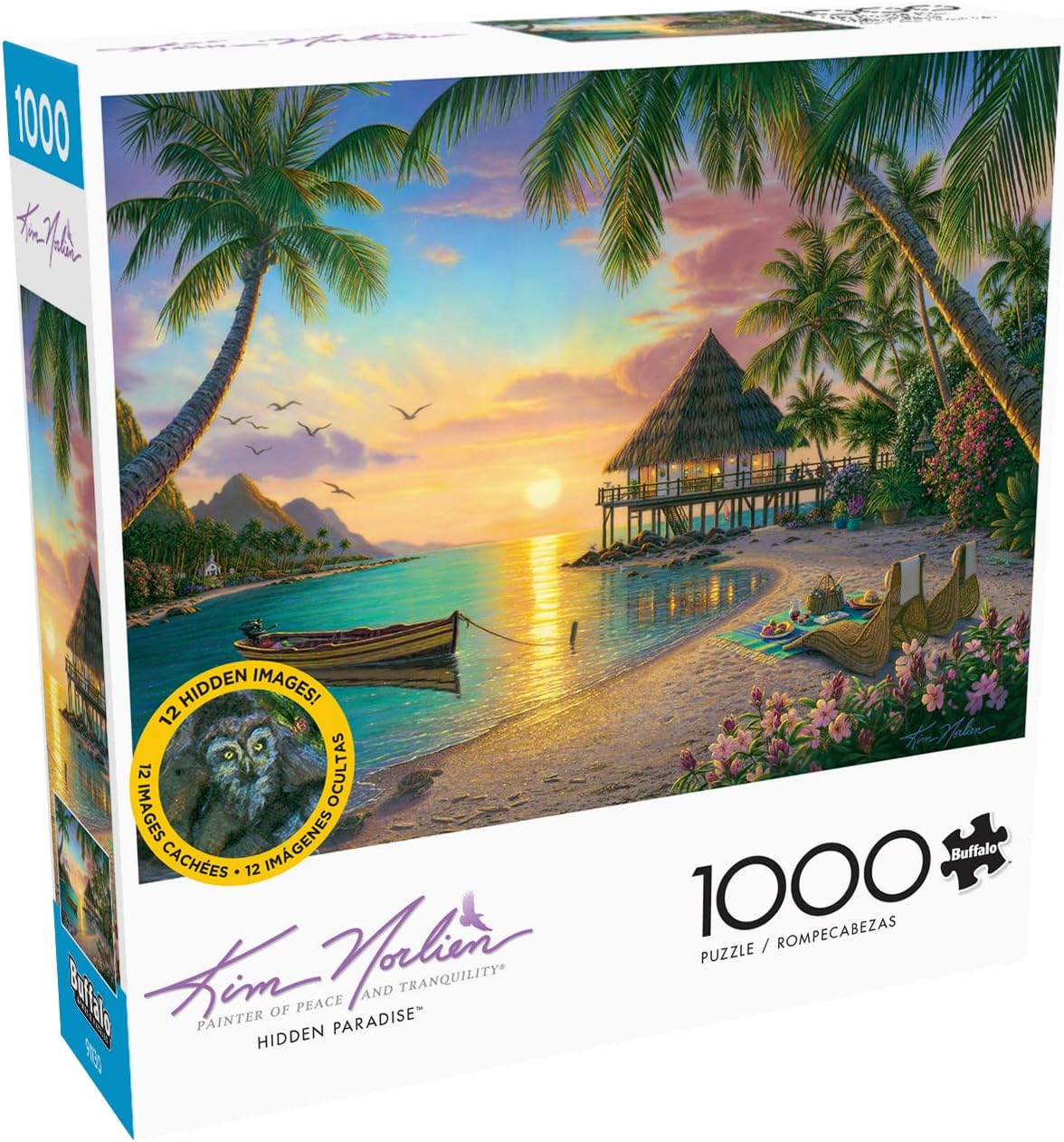Buffalo Games - Kim Norlien - Hidden Paradise - 1000 Piece Jigsaw Puzzle : Toys & Games