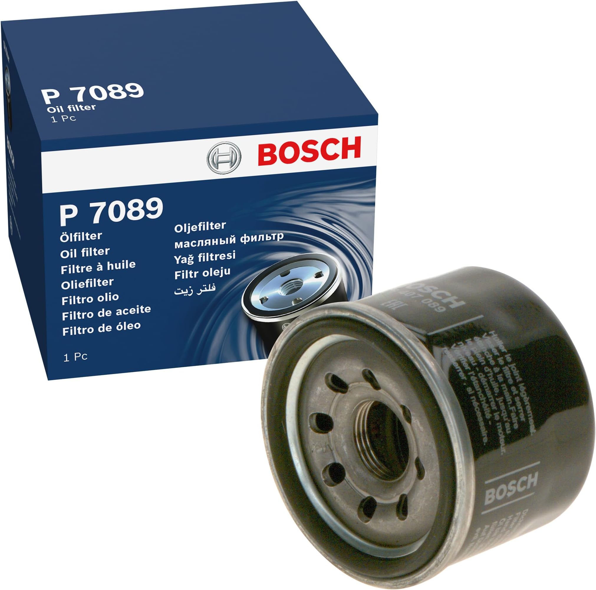 BOSCH Oil Filter compatible with Mitsubishi Pajero MINI SMART Fortwo Cabrio 0.7-1L 1994-