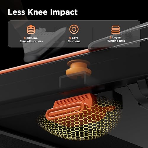 Miniatura 6 de Cintas de correr para el hogar, caminadora plegable de 3.0 HP con inclinación, máquina de correr portátil de espacio pequeño, capacidad de 240