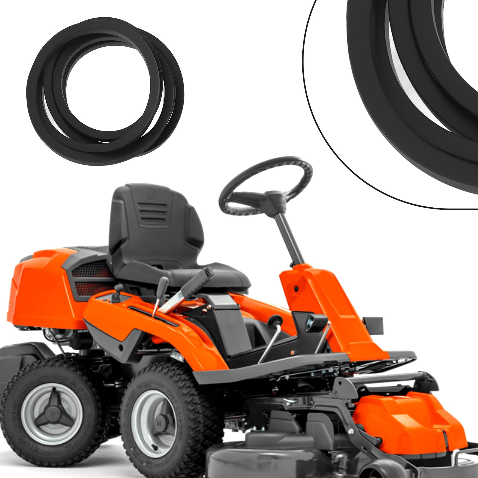 1 Pièce de Rechange pour Courroie de Tondeuse à Gazon 585034401 544238901 Compatible avec Husqvarna R 214TC 215TX 216 AWD R216 R215TX R214