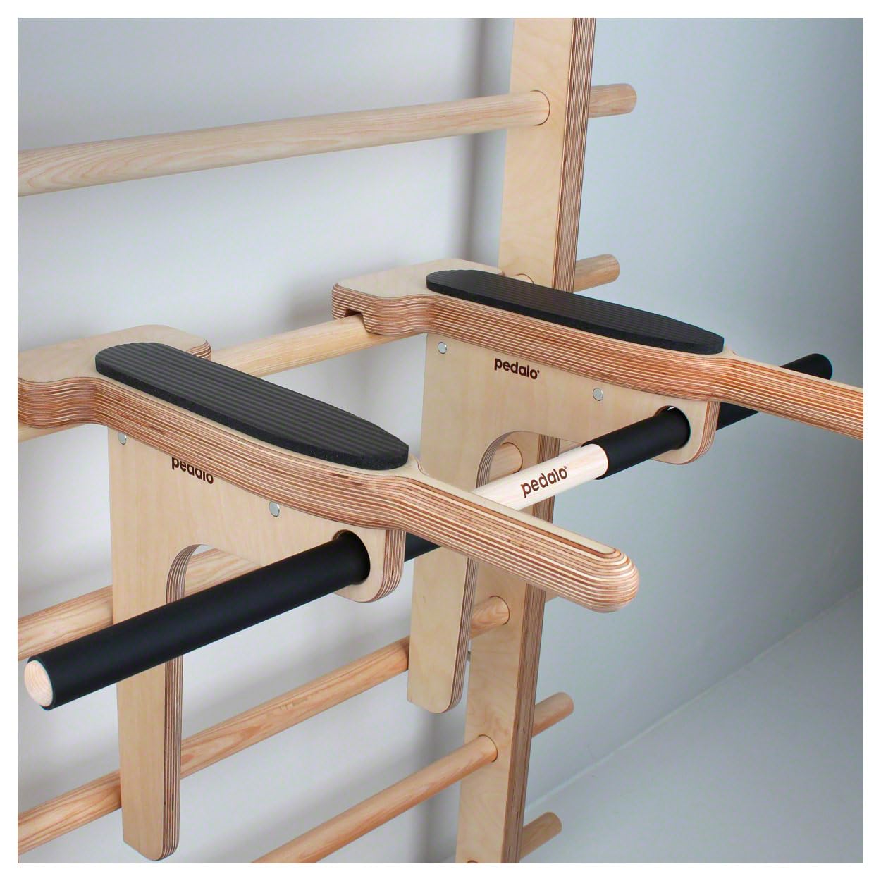 pedalo Dipbügel-Set, Dipbügel + Trainingsstab für Sprossenwand