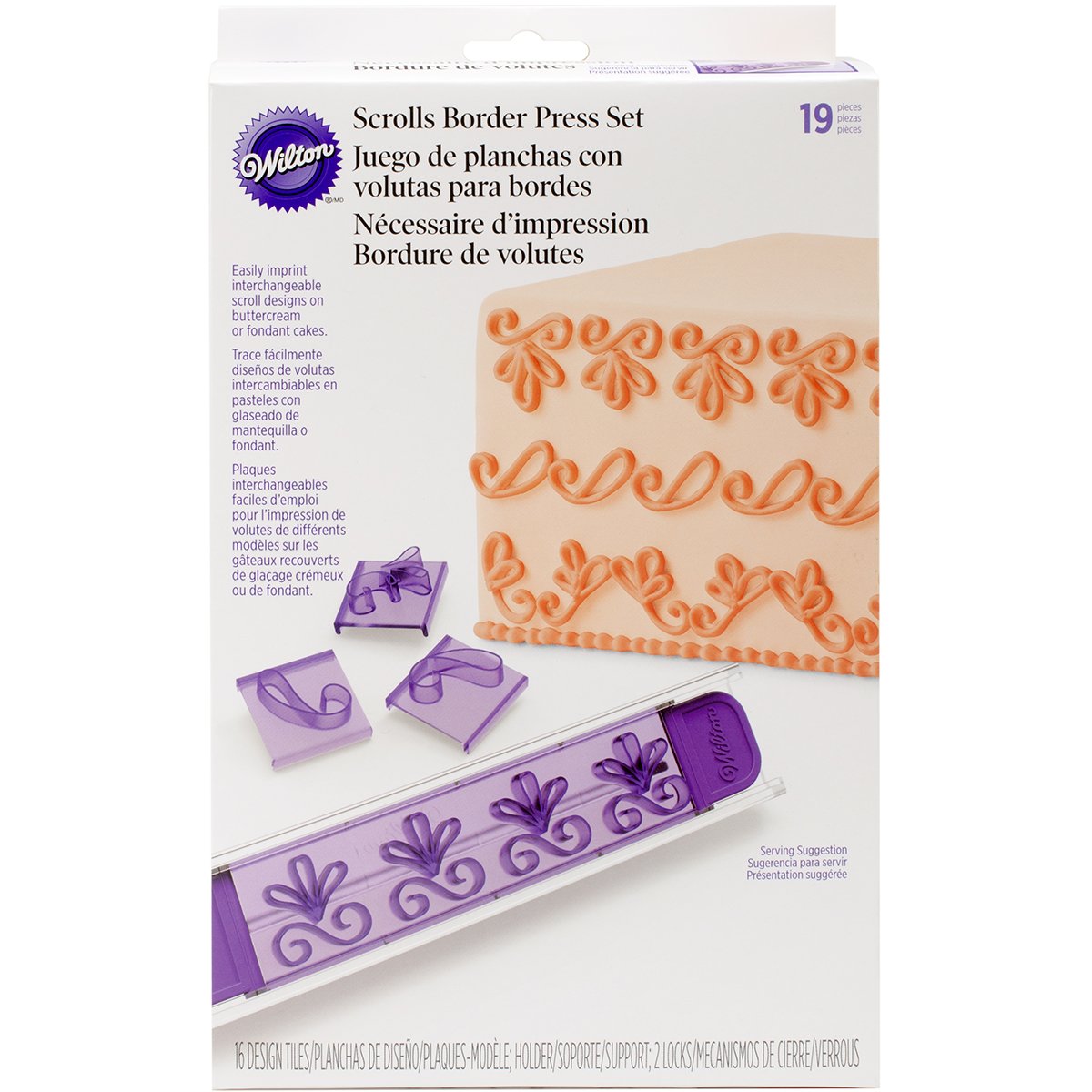 WiltonPress Set-Scrolls Border, Other, Multicoloured, 7.08 x 17.24 x 27.4 cm