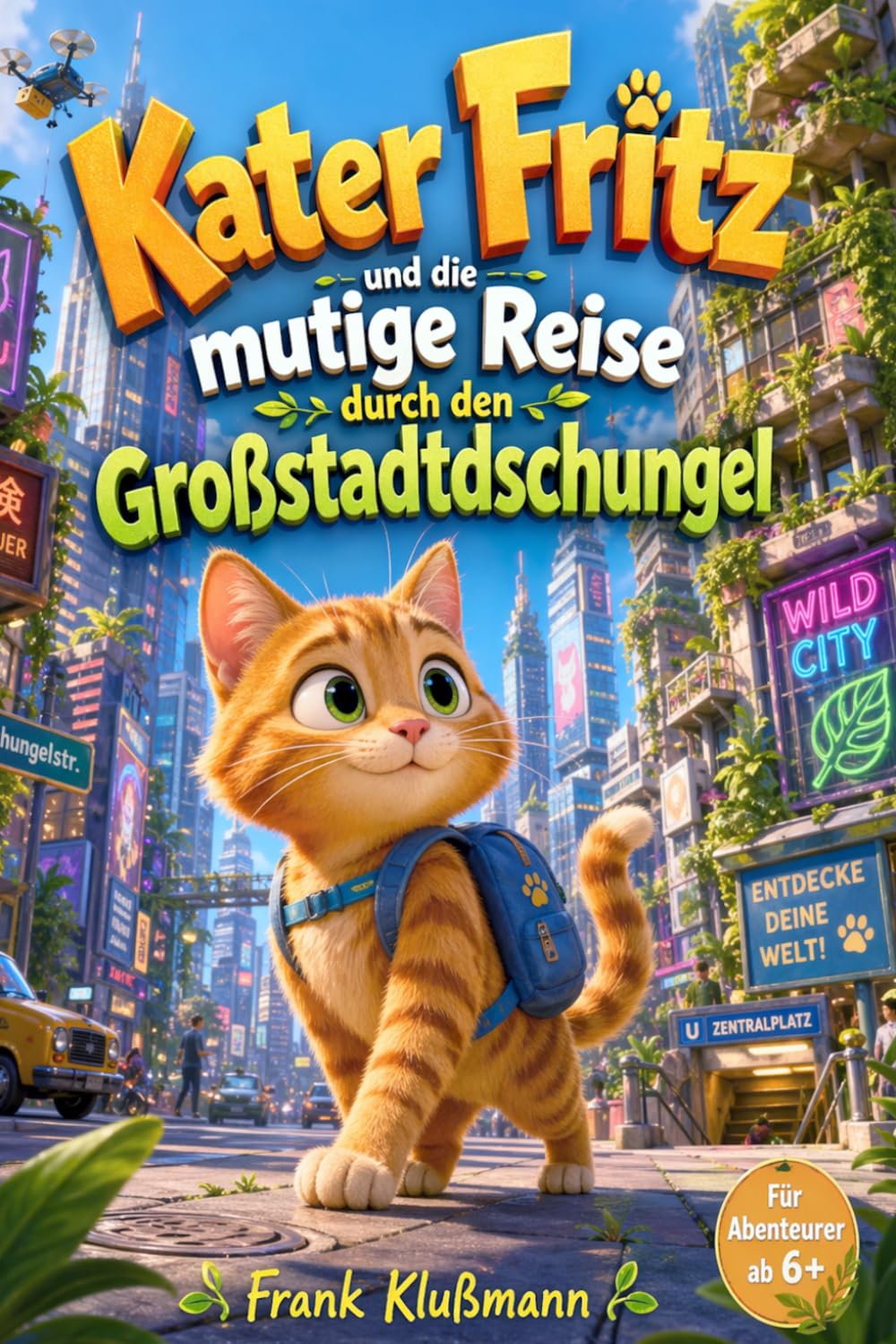 Kater Fritz und die mutige Reise durch den Großstadtdschungel: Ein spannendes Kinderbuch über Mut, Freundschaft und Hoffnung – ab 6 Jahren